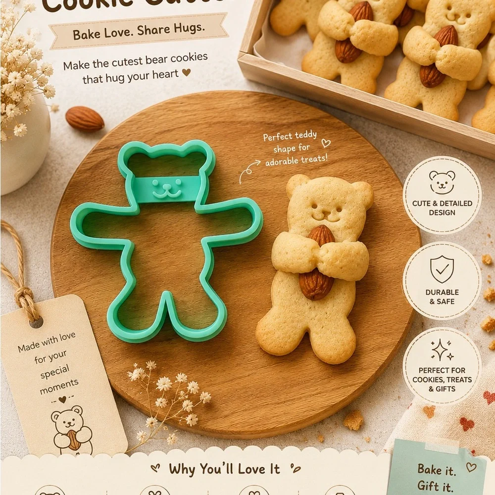 Bear Cookie Cutter - Green |
